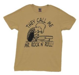 Peanuts Schroeder Mr Rock N Roll Junk Food Funny Cartoon Adult T Shirt Tee Clothing