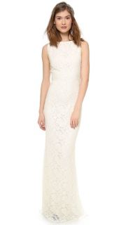 alice + olivia Sachi Open Back Gown