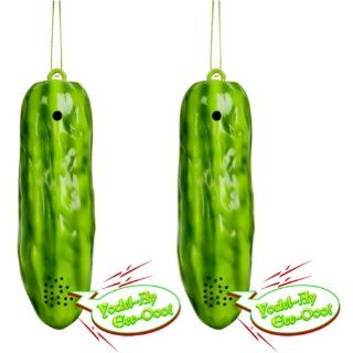 (Set Of 2) Yodelling Pickle Ornament   German Christmas Tradition   Decorative Hanging Ornaments