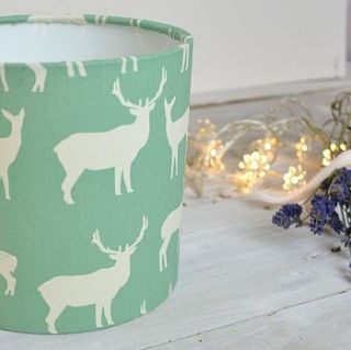 handmade deer family lampshade by lolly & boo lampshades