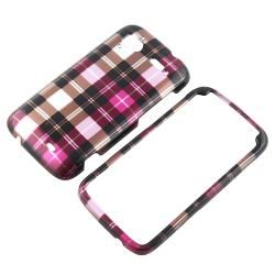 Pink Checker Protective Case for HTC Sensation 4G/ Pyramid/ Z710e Eforcity Cases & Holders