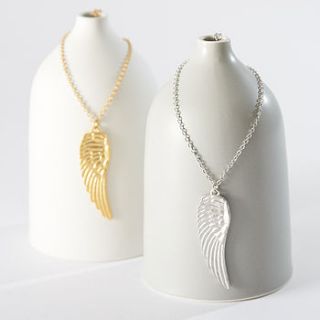 angel wing necklace by simply suzy q