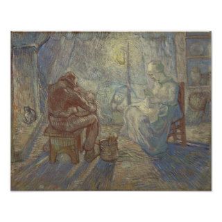 Night after Millet by Vincent Van Gogh Photographic Print