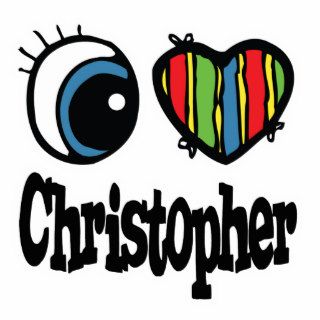 I Heart (Love) Christopher Photo Cutouts