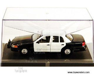 Sh22082wb Welly   Ford Crown Victoria Police Car   No Decal (124, Black & White) Sh22082wb Diecast Car Model Auto Vehicle Automobile Metal Iron Toy Toys & Games