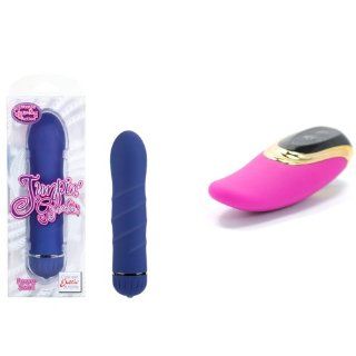 Jumpin Gyrator Power Swirl   Blue and Tongue Vibrator Combo Health & Personal Care