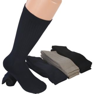 Gravel Gear Cotton Crew Socks — Navy, Three Pair  Socks