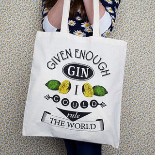 'given enough gin' tote bag by of life & lemons