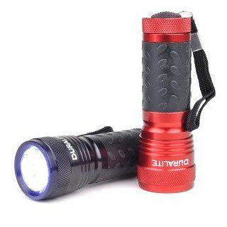 LifeWorks Duralite 2 Pack 14 LED Flashlights (Red/Black)   Basic Handheld Flashlights  
