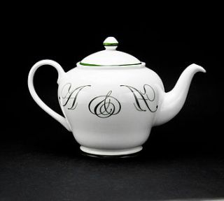 personalised initials teapot by susan rose china