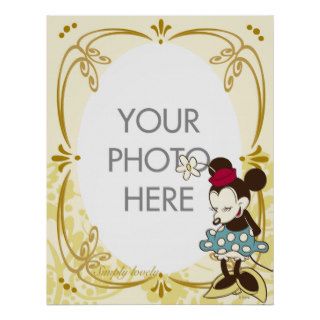 Vintage Minnie Mouse Customizable Posters
