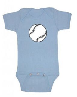 Mashed Clothing   Baseball   Baby Bodysuit (Blue) Clothing