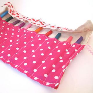 fabric pen & pencil roll cases  by edamay