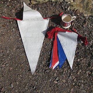 recycled sailcloth great british bunting by the reefer sail company