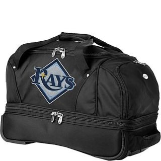 Denco Sports Luggage MLB Tampa Bay Rays 22 Drop Bottom Wheeled Duffel Bag