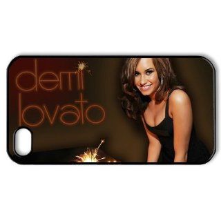 DiyPhoneCover Custom The Sweet "Demi Lovato" Printed Hard Protective Black Case Cover for Apple iPhone 4,4s DPC 2013 10127 Cell Phones & Accessories
