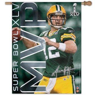 Aaron Rodgers Green Bay Packers Outdoor Vertical House Flag  Sports Fan Outdoor Flags  Sports & Outdoors