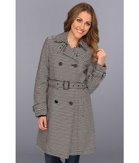 Kenneth Cole New York Double Breasted Belted Novelty Trench