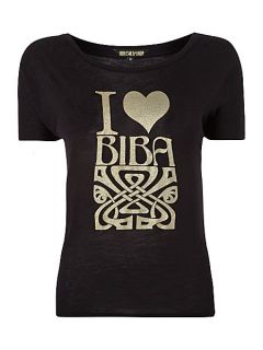 Biba I love Biba tee Black