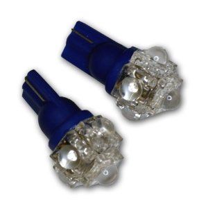TuningPros LEDML T10 B5 Map Light LED Light Bulbs T10 Wedge, 5 Flux LED Blue 2 pc Set Automotive
