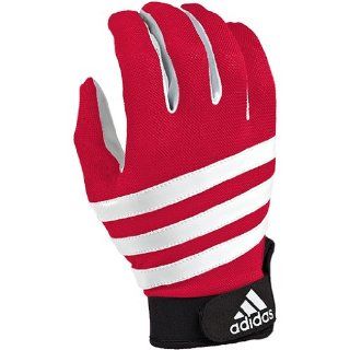 Adidas Axis Youth Football Receiver Gloves   Red/White XL  Sports & Outdoors