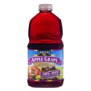 Langers Apple Grape 100% Pure Juice from Concentrate, 64 OZ (Pack of 8)  Fruit Juices  Grocery & Gourmet Food