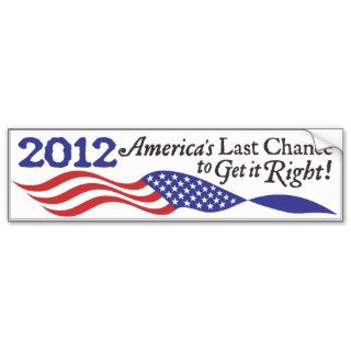 2012 Conservative Romney Election Bumper Sticker