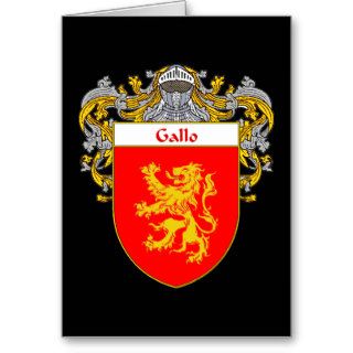 Gallo Coat of Arms (Mantled) Card