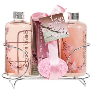 Cherry Blossom Spa Gift Set Bath Gift Baskets