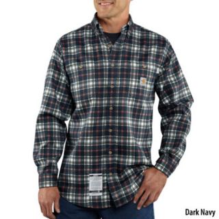 Carhartt Mens Flame Resistant Work Dry Plaid Twill Shirt 703267