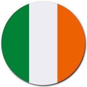 Ireland Flag Round Mouse Pad 