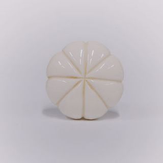 white round engraved bone door knob by trinca ferro