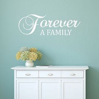 forever a family quote wall sticker by mirrorin