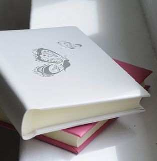 butterfly leather photo album by oh so cherished