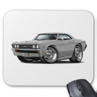1967 Chevelle Silver Car Mouse Pads