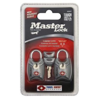 Master Lock Luggage Key Padlock 2 Pack   Silver