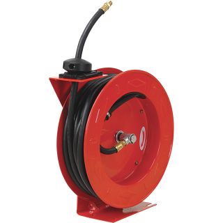 ReelWorks Air Hose Reel with 3/8in. x 50ft. PVC Hose, Model# L816153-P  Air Hoses   Reels