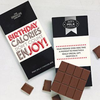 birthday chocolate calories don't count by quirky gift library