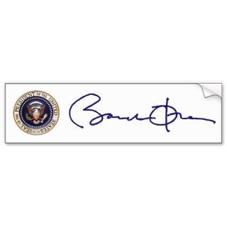 Barack Obama Signature Bumper Stickers