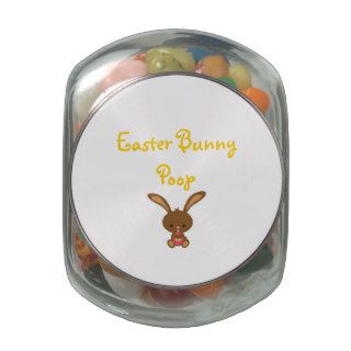 Easter Bunny Poop Glass Jar