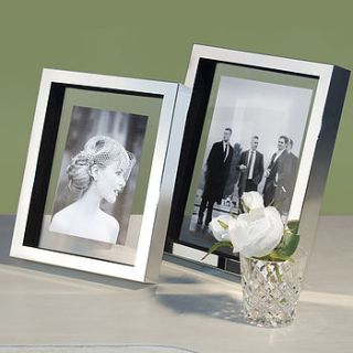 free standing silver plated picture frame by jodie byrne