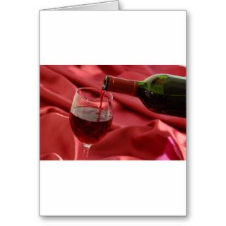 Red Wine Greeting Cards