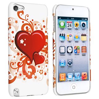 BasAcc White/ Red Hearts Case for Apple iPod Touch Generation 5 BasAcc Cases