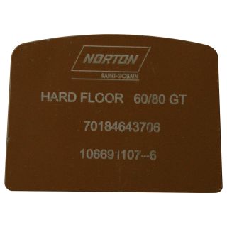 Norton Abrader Metal Bond Diamond Tool — 3-Pk., Rectangle Segment, FGW HardFloor QCS, 60/80 Grit, Brown, Model# 70184643706  Concrete Grinders