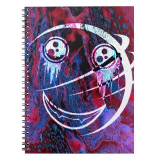 Multi color smiley face journal