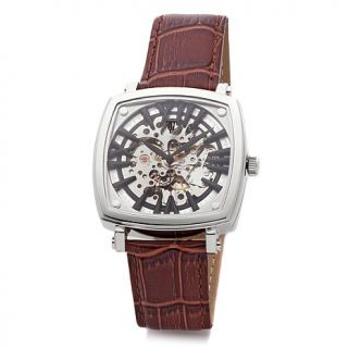 Timepieces by Randy Jackson Men's Stainless Steel Automatic Skeleton Dial L