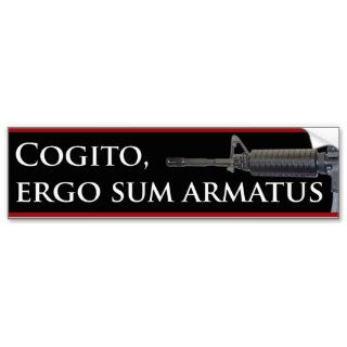 Cogito, Ergo Sum Armatus Bumper Sticker