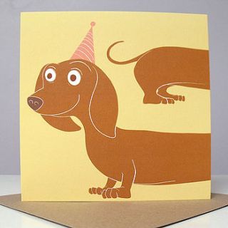 party sausage card by cardinky