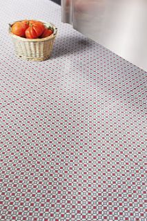 red stars   vinyl floor tiles by zazous