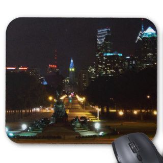 Philadelphia Pennsylvania, Downtown at night Mouse Mat